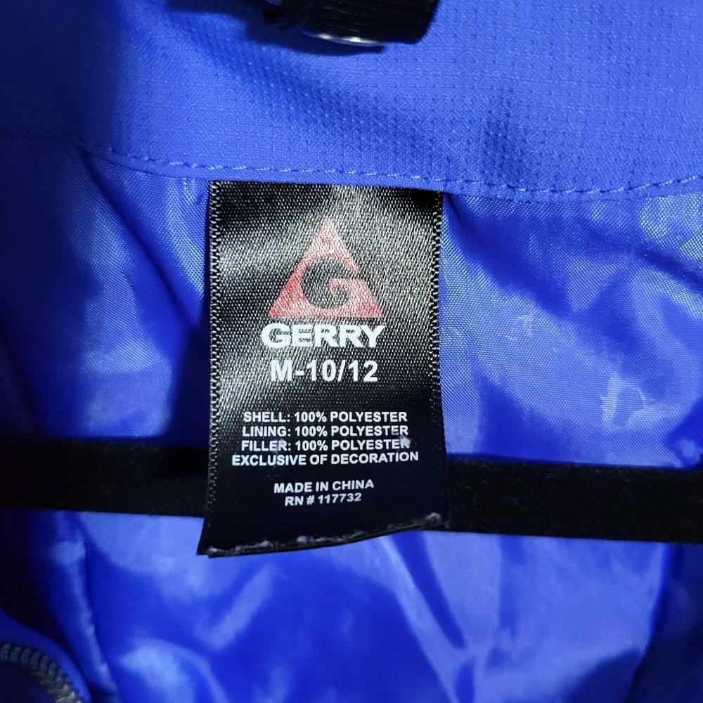 Gerry Blue Hooded Jacket for Kids, Size M 10-12